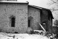 Bouvante.- La façade sud de l'église Saint-Pierre de Bouvante-le-Haut.