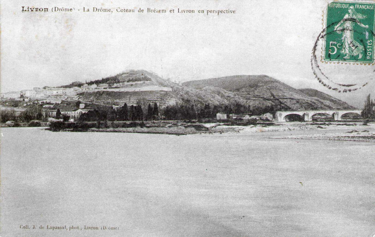 Vue panoramique du coteau de Brézème.