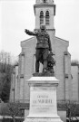 Hauterives.- Statue du général Marie François Joseph de Miribel (1831-1893).