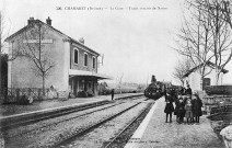 Chamaret.- Train en gare.