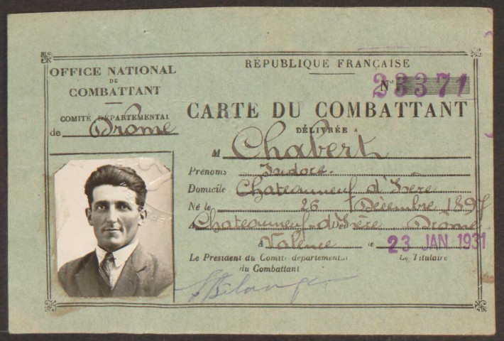 Chabert, Isidore Joseph