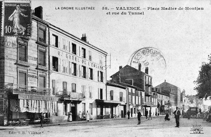 La rue du Tunnel, renommée l'avenue Félix-Faure en 1909.