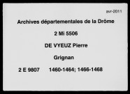 11 décembre 1460-19 décembre 1468