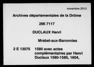 1er janvier-30 décembre 1580