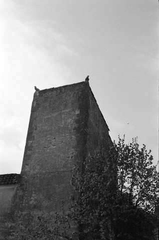 Allex. - La tour nord-est du château de l'Isle.