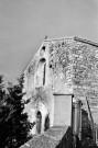 Mirmande.- L'église Sainte-Foy, la couverture achevée.