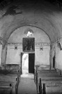 Rochebrune. - La nef et l'oculus au dessus du porche de l'église Saint-Michel.
