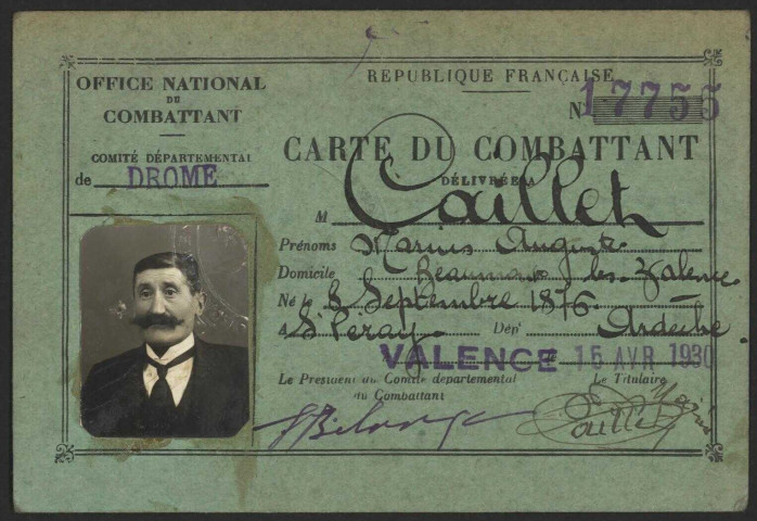 Caillet, Marius Auguste