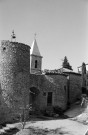 Le Pègue.- Le chevet de l'église Saint-Marcel.