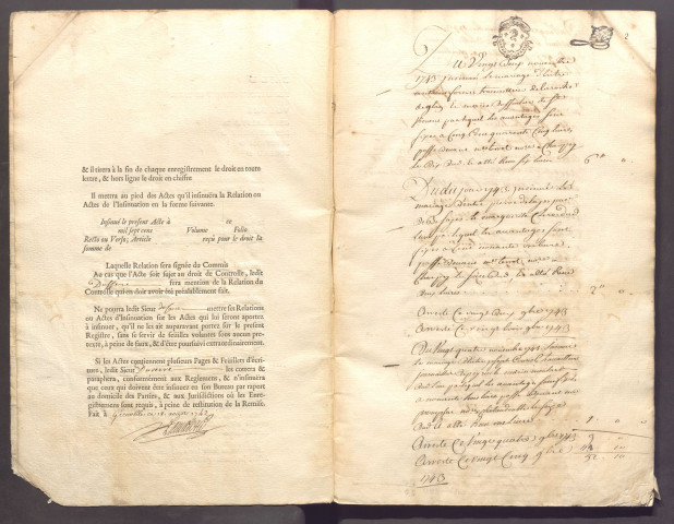 22 novembre 1743-28 avril 1746