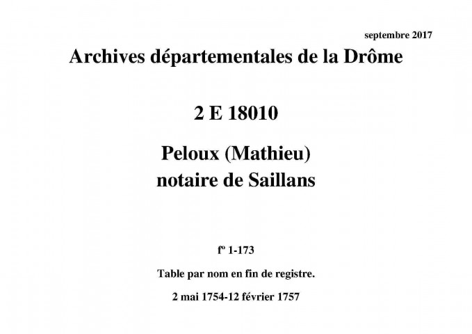 2 mai 1754-12 février 1757