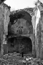 La Bâtie-Rolland.- La nef de la chapelle Saint-Roch, après dégagement.