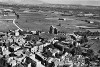 Vue aérienne du village.