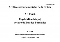 9 mars 1716-24 janvier 1718