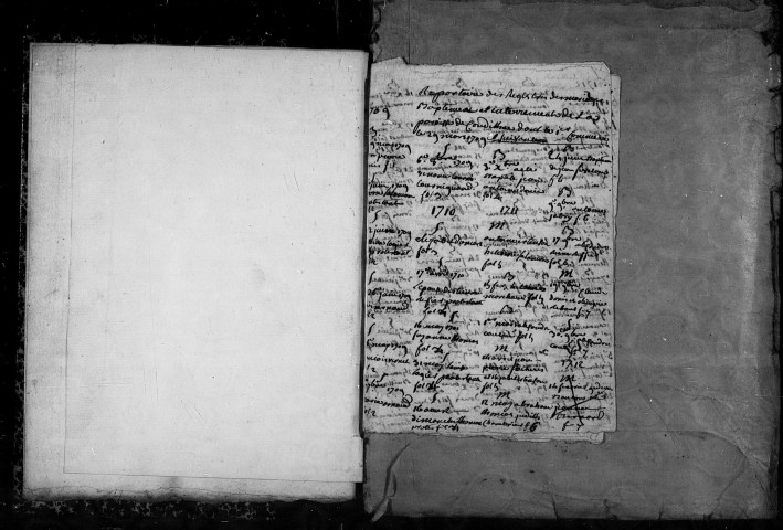Baptêmes, mariages, sépultures (1709-1791).