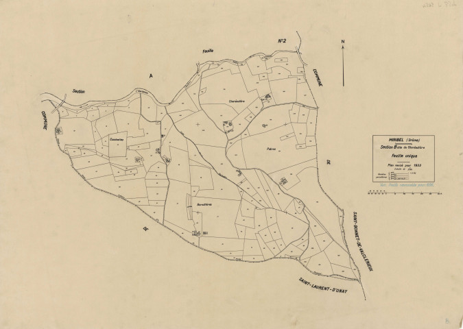 B, Charéadière. 1933-1936.