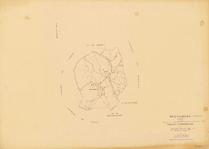 Tableau d'assemblage. 1970-1984.