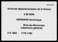 Répertoire général (1779-1785).