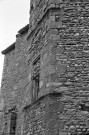 Épinouze. - La tour d'escalier de la façade ouest de l'ancienne Commanderie de Lachal.