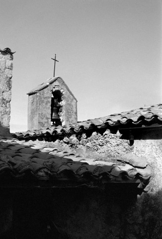 Brette.- Face sud du clocheton de l'église Notre-Dame.