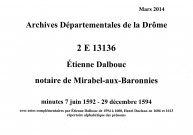 7 juin 1592-29 décembre 1594