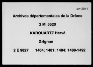 4 avril 1464-25 janvier 1492