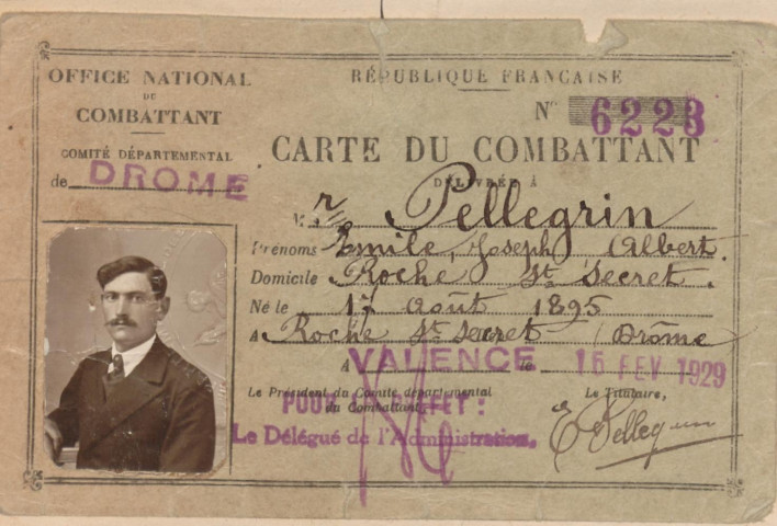 Pellegrin, Émile Joseph Albert