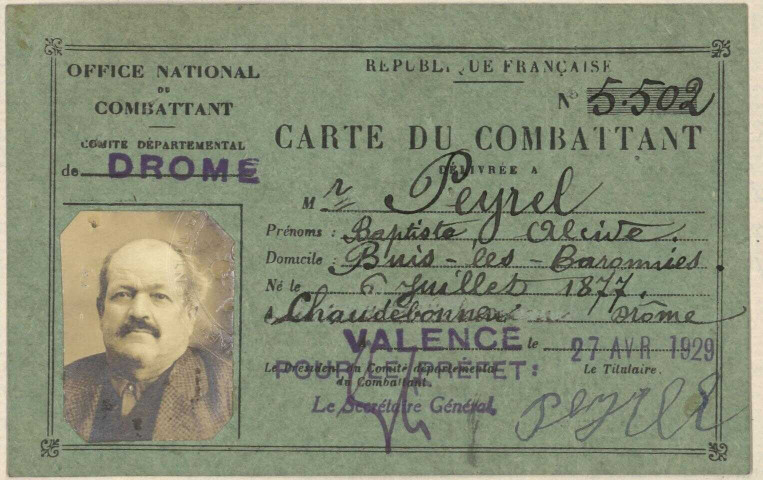 Peyrel, Baptiste Alcide