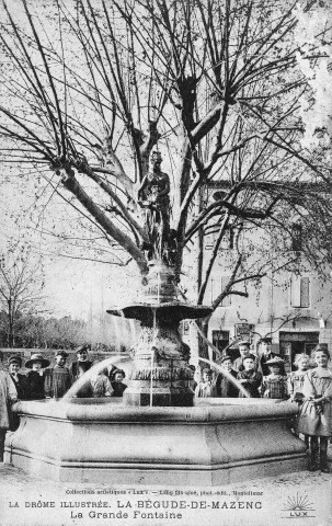 La Bégude-de-Mazenc. - La grande fontaine.