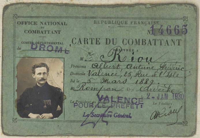 Riou, Albert Antoine Frédéric