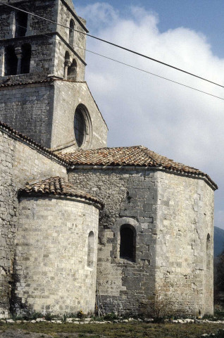 Léoncel.- L'abside de l'abbaye.