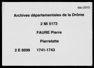 27 décembre 1741-15 septembre 1743