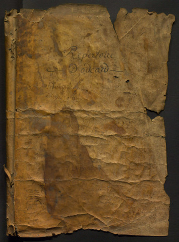 Répertoire général renvoyant aux livres A à G [1591-1628].