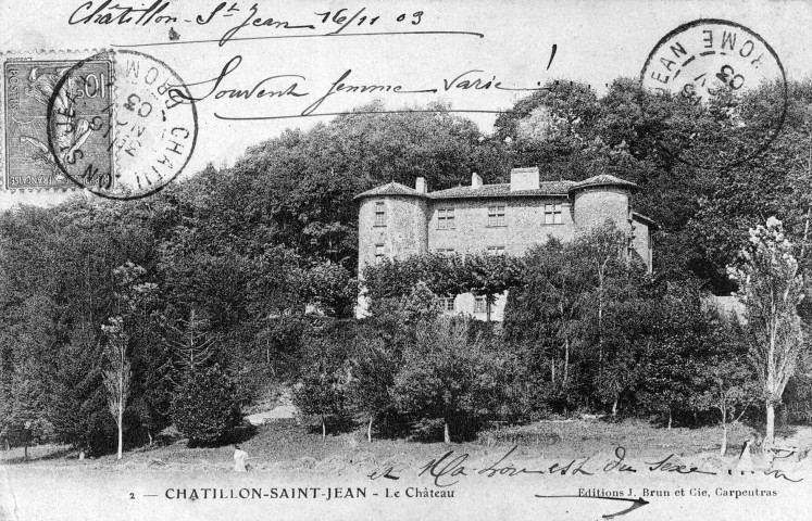 Châtillon-Saint-Jean.- Le château.