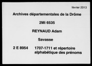 février 1707-14 novembre 1711