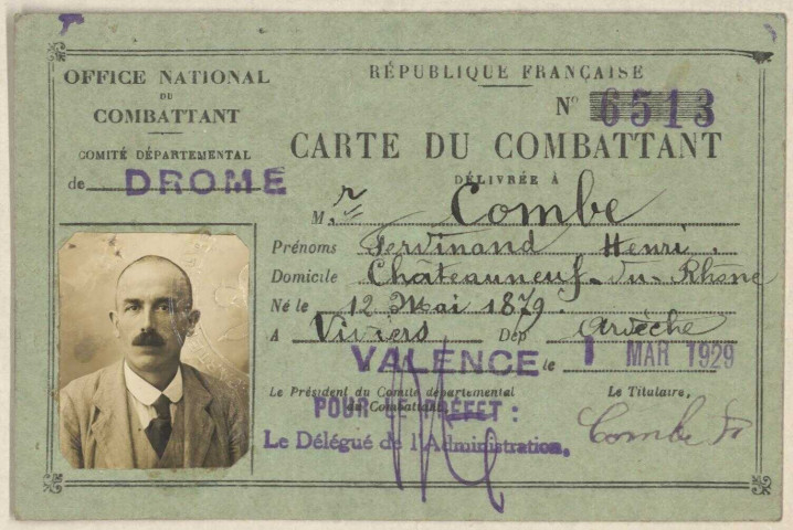 Combe, Ferdinand Henri