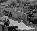 Vue aérienne de l'église Saint-Lambert.