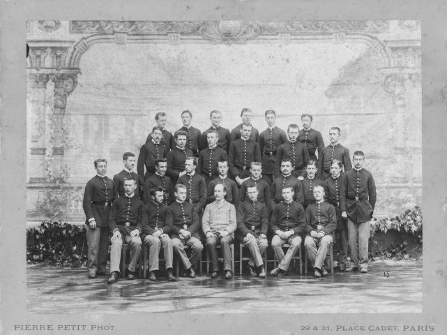 Photographie prise lors de la fête de la Saint-Charlemagne le 28 janvier 1892.