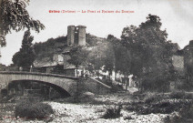 Pont sur la Grenette et ruines du château.