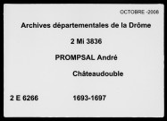 2 juin 1693-29 janvier 1697