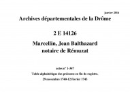 29 novembre 1740-12 février 1743