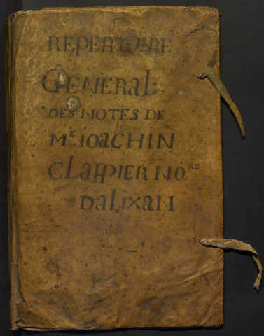 Répertoire général renvoyant aux registres A à O [1667-1704].