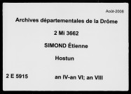 20 prairial an IV-14 ventôse an VIII