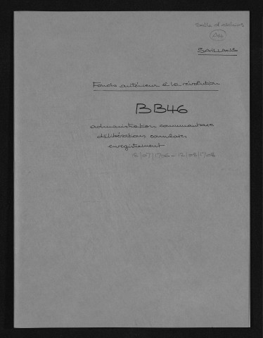 BB 46. 1706-1708