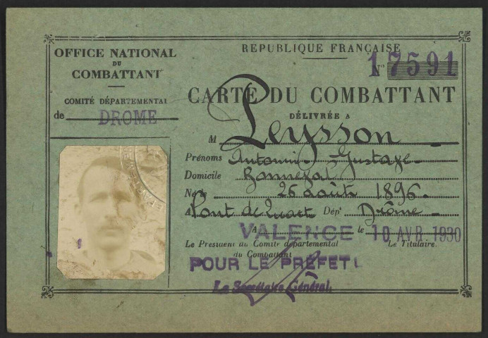 Peysson, Antonin Gustave