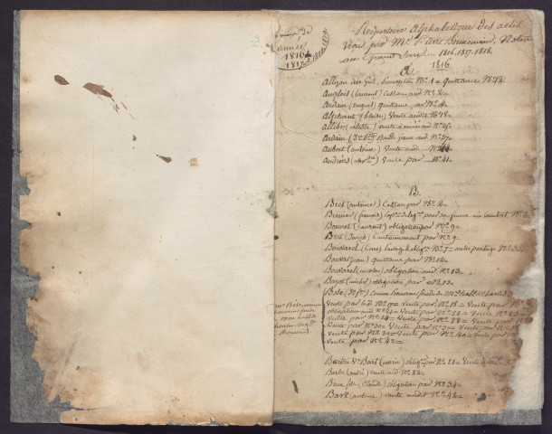 Répertoire général (1816-1850).