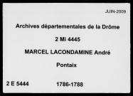 2 juillet 1786-23 février 1788