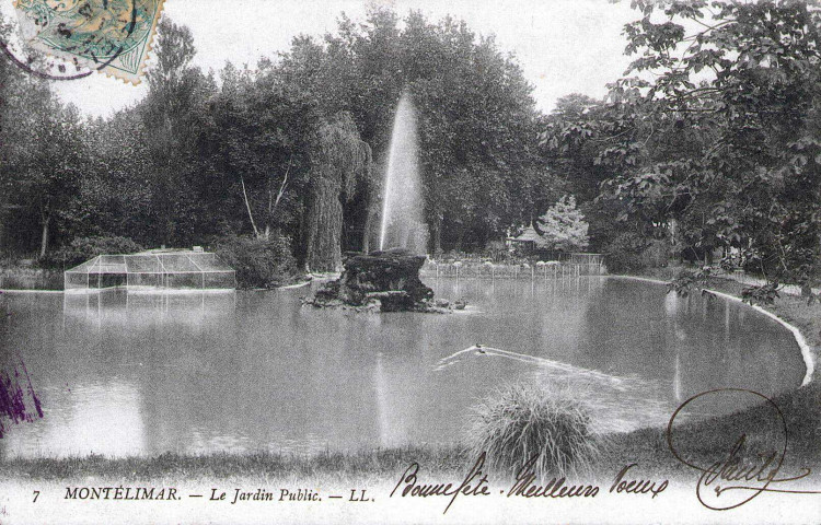 Le jardin public de Montélimar.