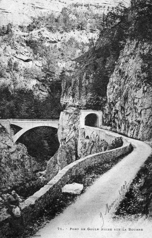 Rencurel (Isère).- Le pont de la Goule Noire sur la Bourne.