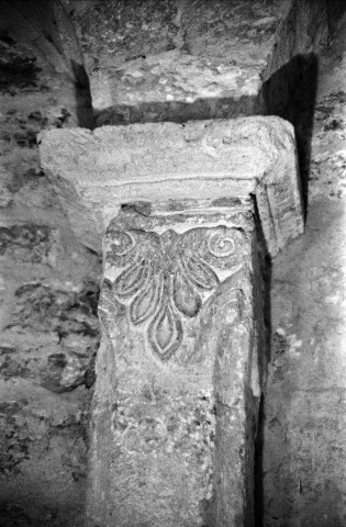 Sainte-Jalle.- Chapiteau du choeur de l'église Notre-Dame de Beauvert.